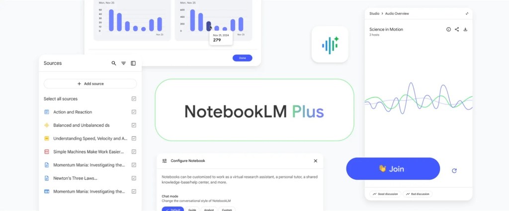 NotebookLM: Rediseño, Interactividad de Audio y el Lanzamiento de su Versión&nbsp;Premium